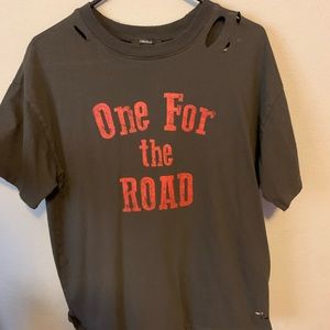 Oversized Distressed Graphic Tee